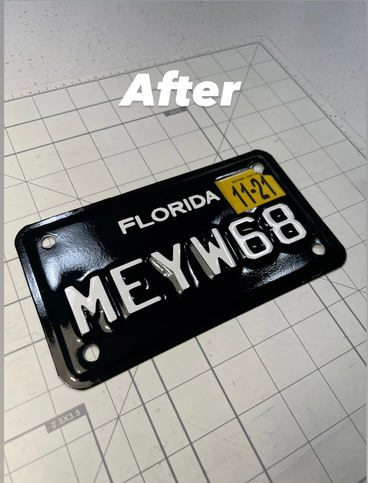 Custom motorcycle clearance tags