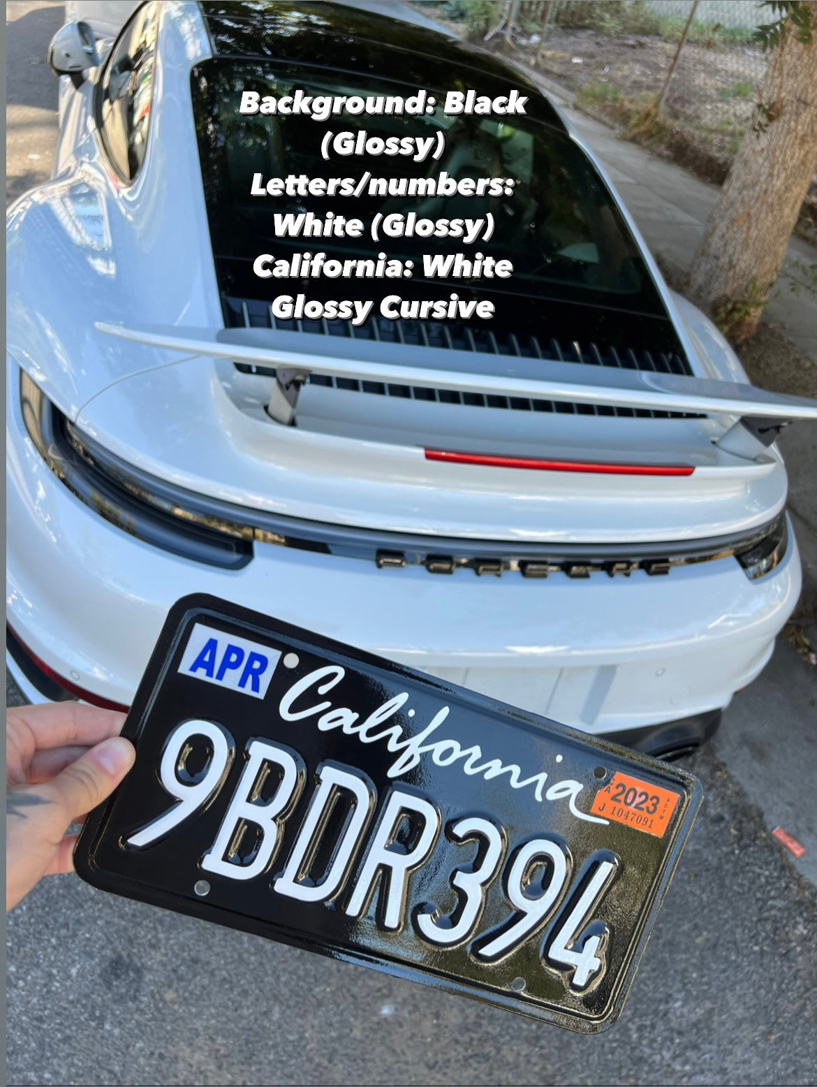 California License Plate Vinyl Wrap Custom License plate DIY kit
