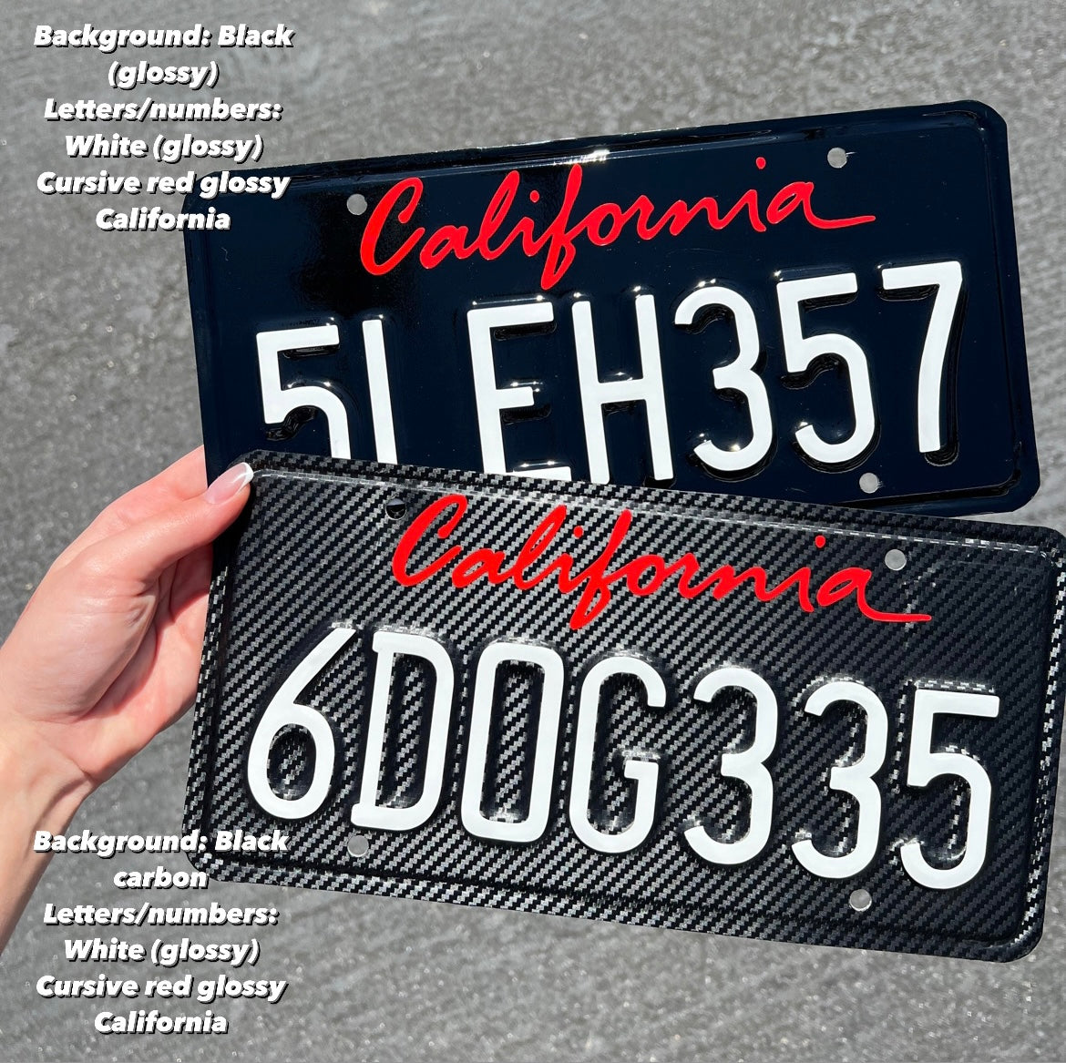 California License Plate Vinyl Wrap Custom License plate DIY kit –  WRAPYOURPLATE