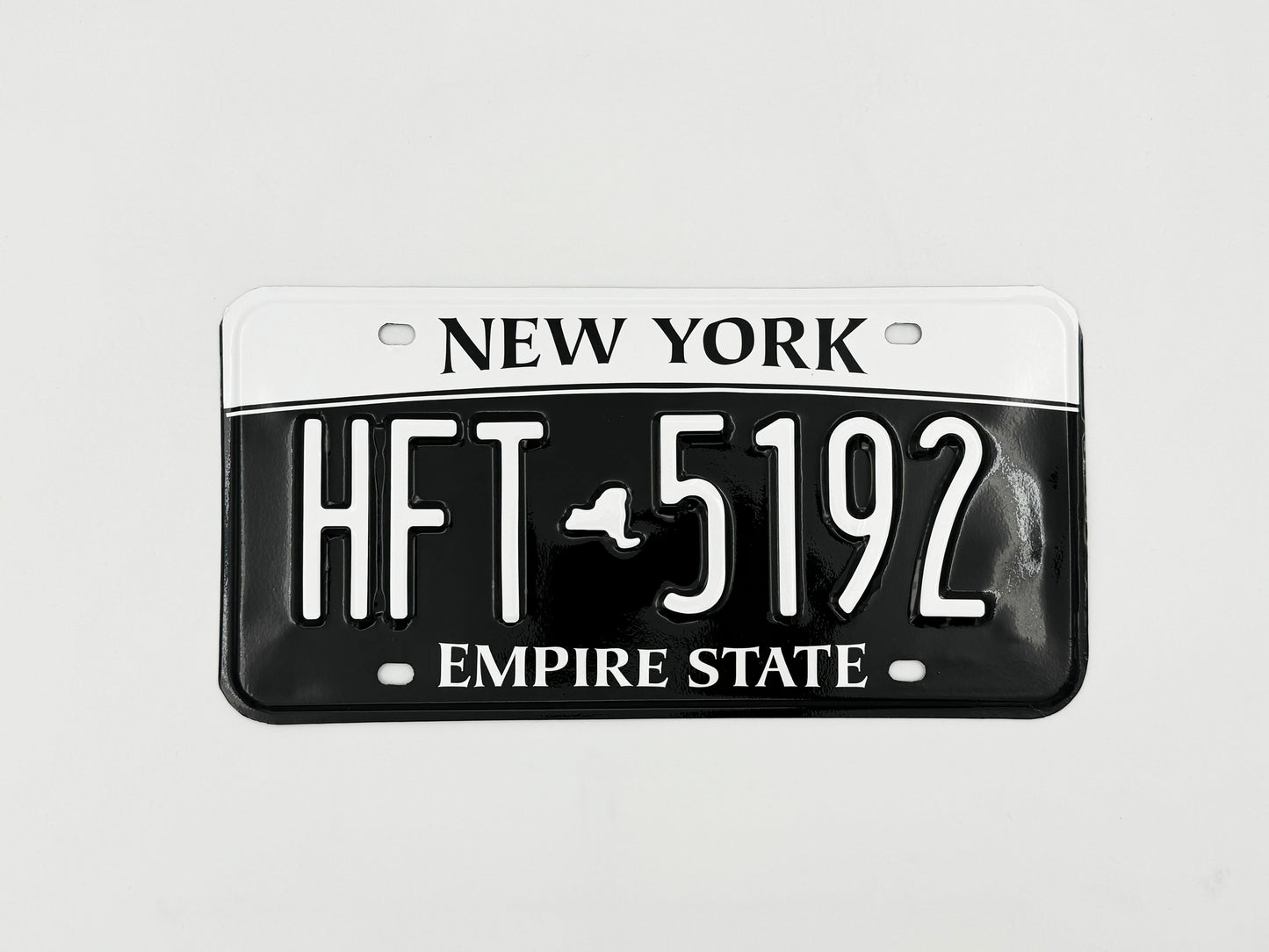 NYC New York black White w/bar Plate Vinyl Wrap Custom License plate DIY kit