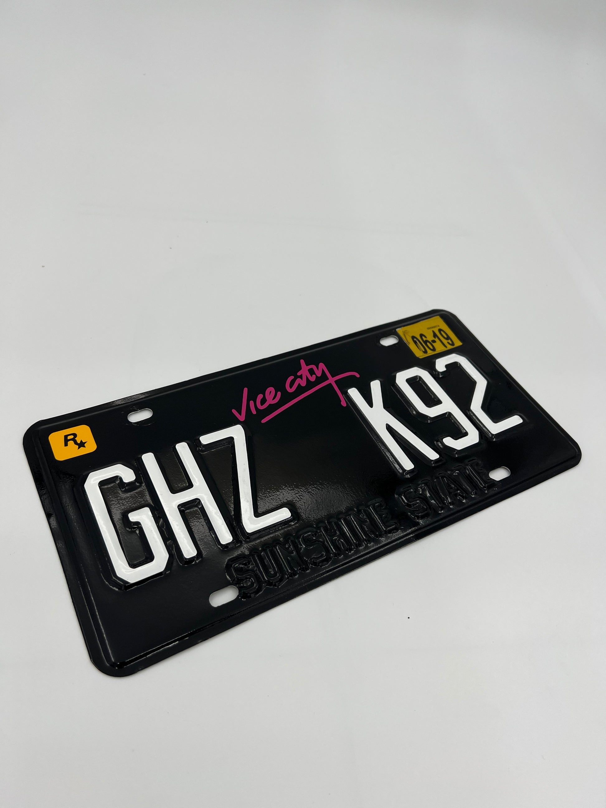 DIY Florida License Plate Vinyl Wrap Kit Custom License plate Vice City